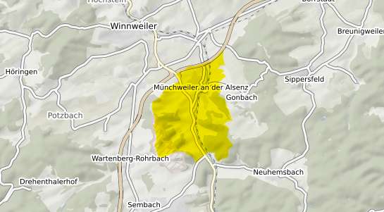 Immobilienpreisekarte Muenchweiler an der Alsenz